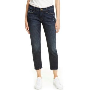 Frame Le Garçon Crop Jeans in Dark Wash